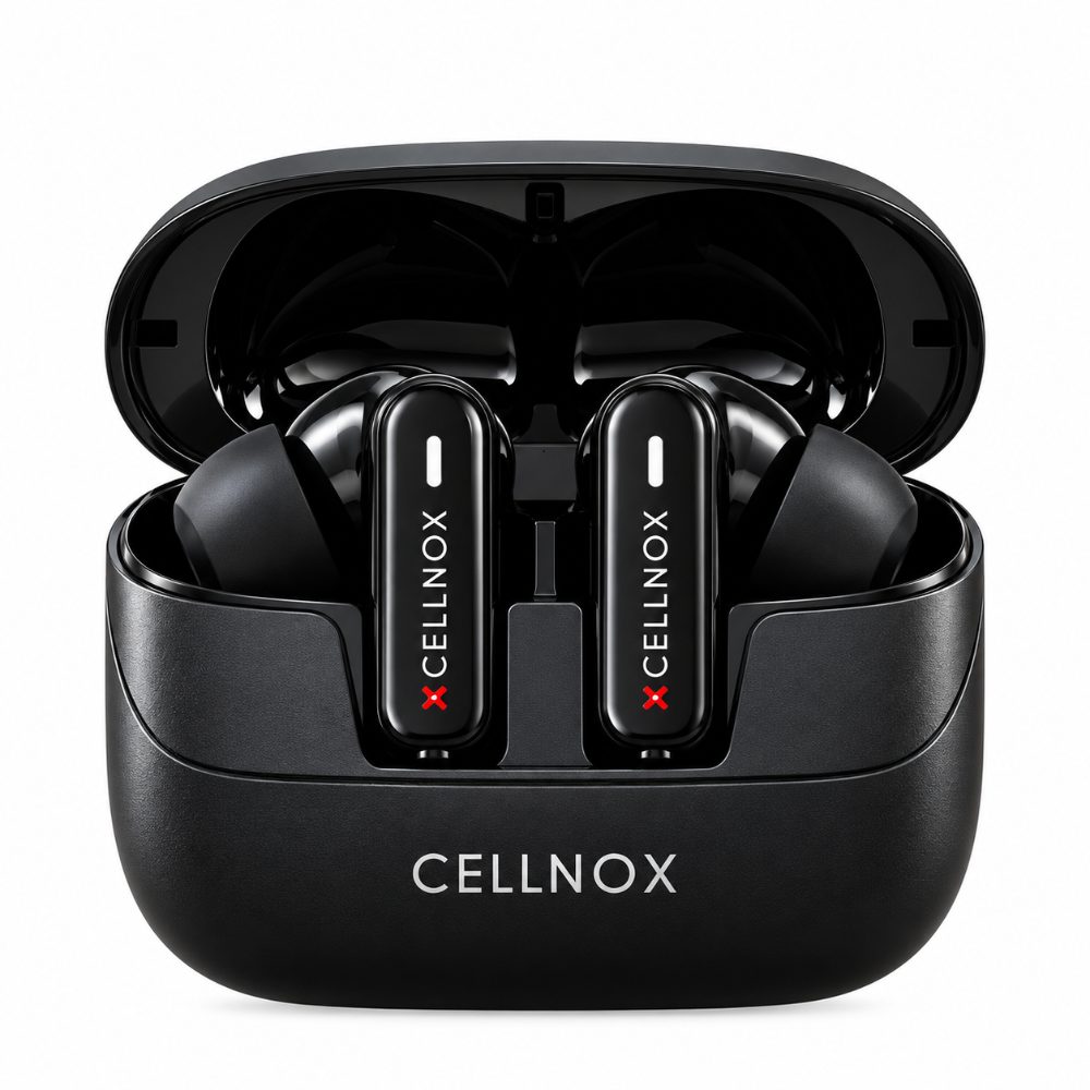 CELLNOX Neo-N1 Wireless Bluetooth Earbuds with Charging Case, Black — photo 1