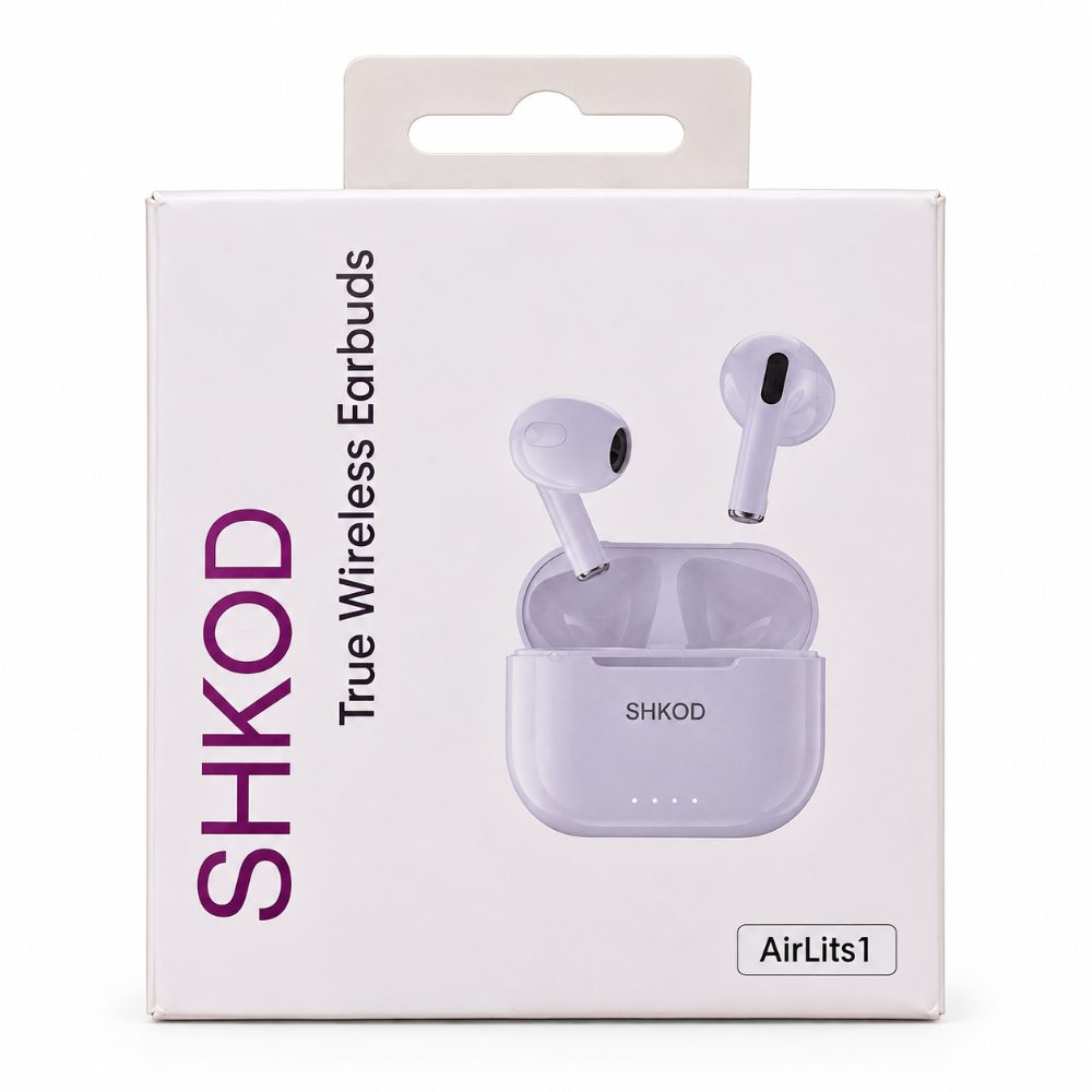 SHKOD AirLits1 True Wireless Earbuds with Bluetooth 5.3, ENC Noise Reduction, Deep Bass, Type-C Charging and 25 Hours Playtime — photo 1