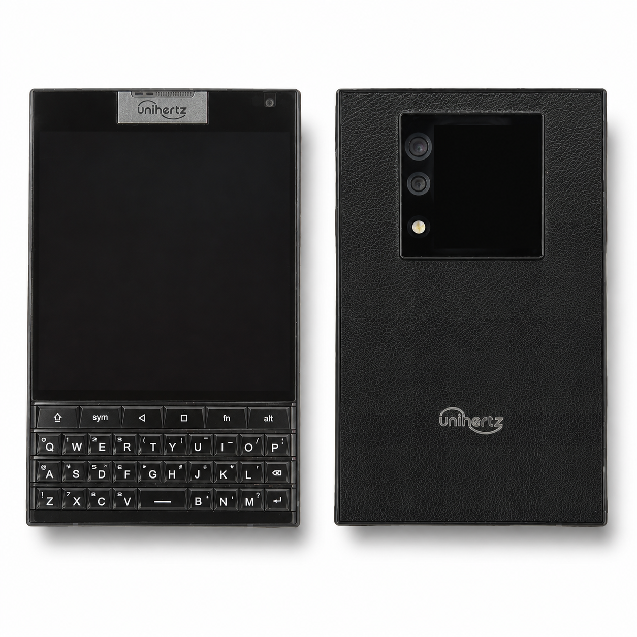 Unihertz Titan 2 — Black, 16GB RAM / 512GB (Preowned) — styled front and back view